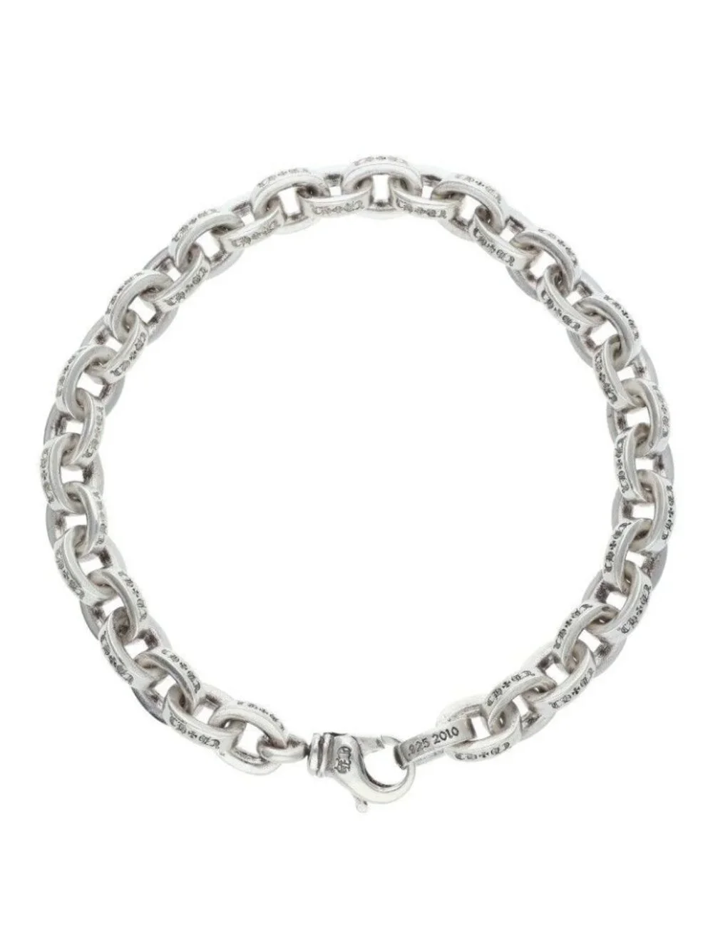Chrome Hearts Large Paper Chn Silver Bracelet